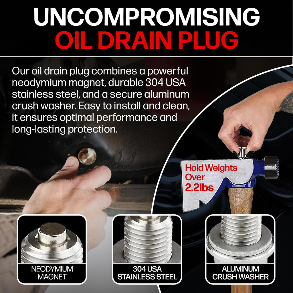 M14X1.5 MM Magnetic Engine Oil Drain Plug High-Temperature Neodymium Magnet
